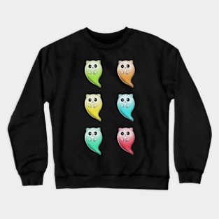 Colorful Ghost Cats Pack Crewneck Sweatshirt